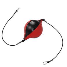 Double End Punching Ball with Adjustable Cord Inflator PU Leather Enhance Agility Double End Speed röd svart färg