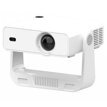 IMC880 bærbar miniprojektor med 4K-videodekodning - Android 14 (Open Box - Bulk Tilfredsstillelse) - hvid