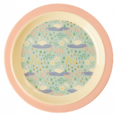 Rice Rund Melamin Tallerken, Svane