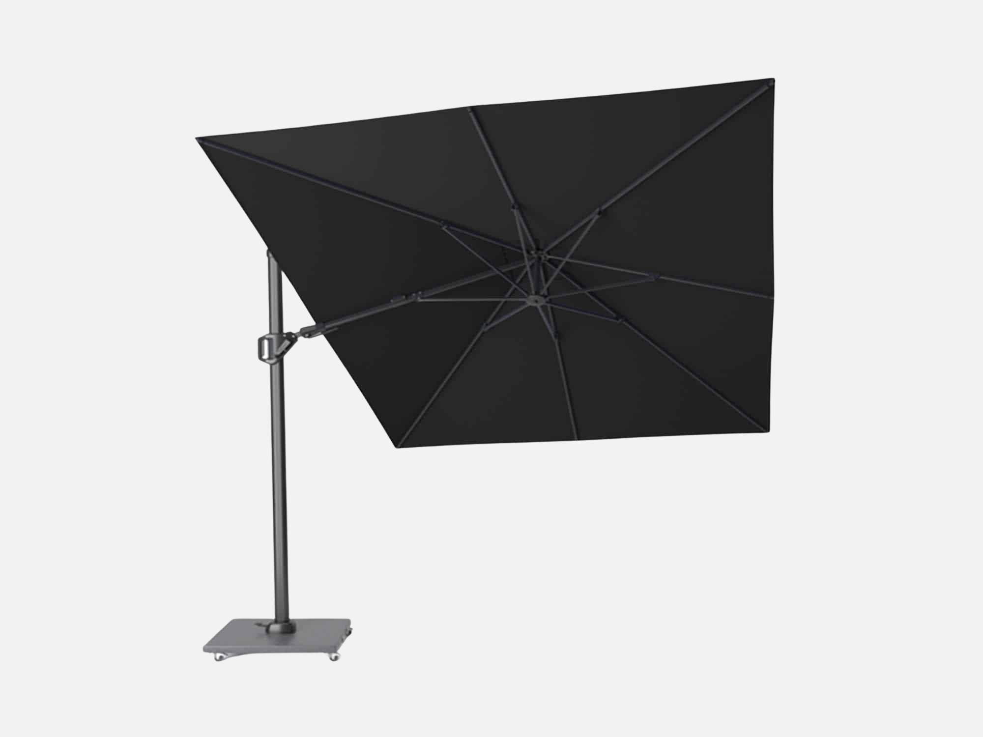 Hængeparasol Challenger Sort - 350x260 cm.