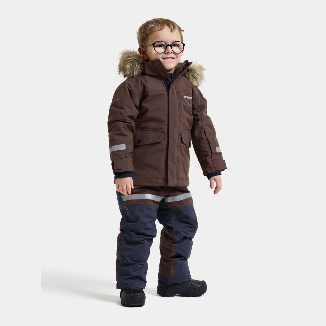 Bjärven Kids' Parka - Shadow Brown - 130