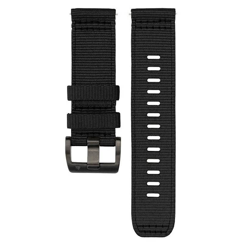INF Nylon Klockarmband för Garmin Forerunner 255/265/245 Smartwatch - Svart M