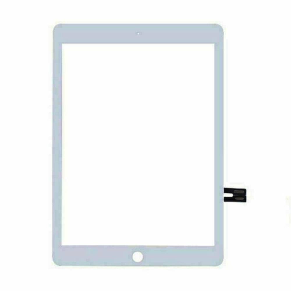 iPad 6 Skærm - Prime (NCC) - Komplet Glas / Digitizer - Uden Home Knap - Hvid.
