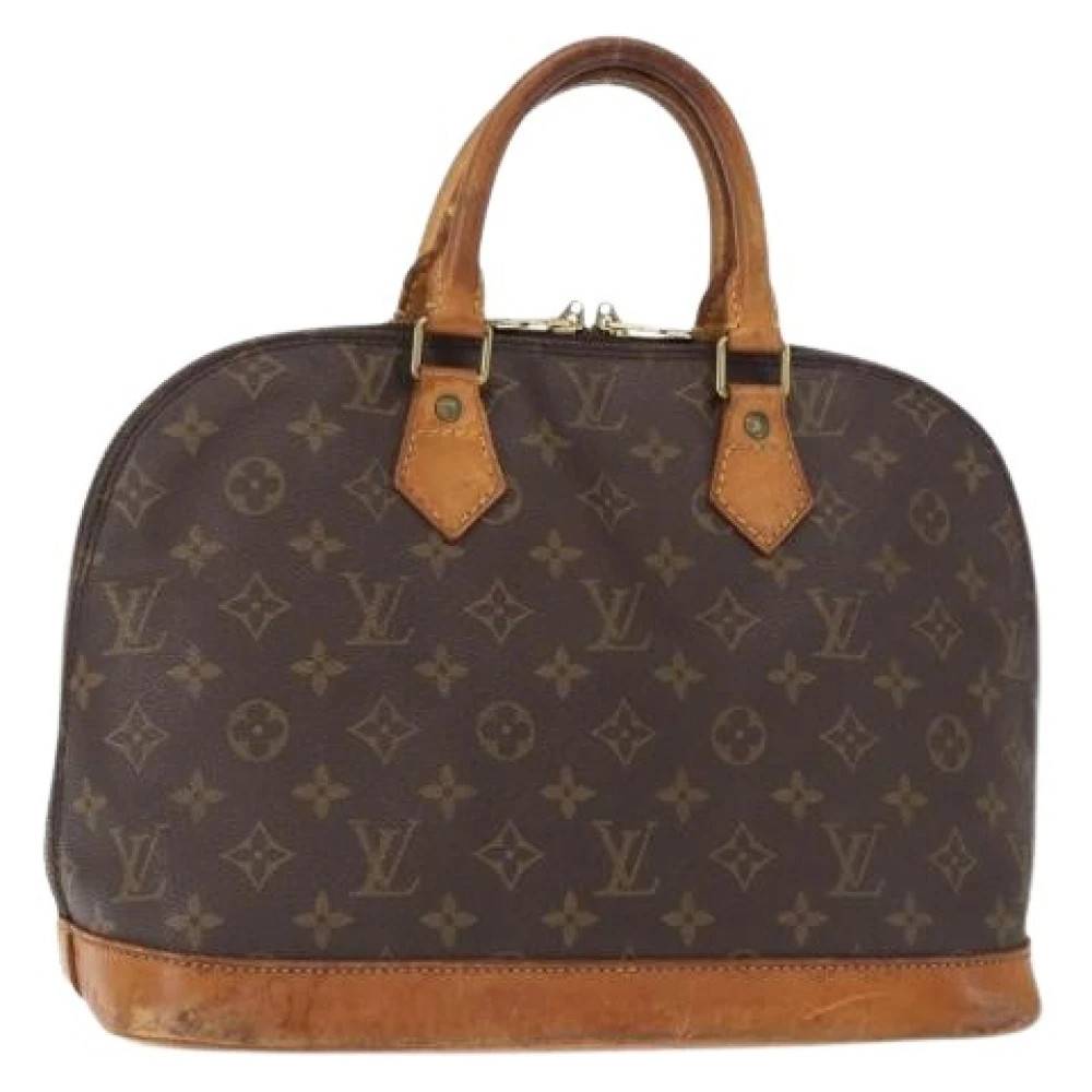 Louis Vuitton Vintage Pre-owned Canvas Håndtaske - Vintage - Dame - Brun - ONE SIZE - Tyl