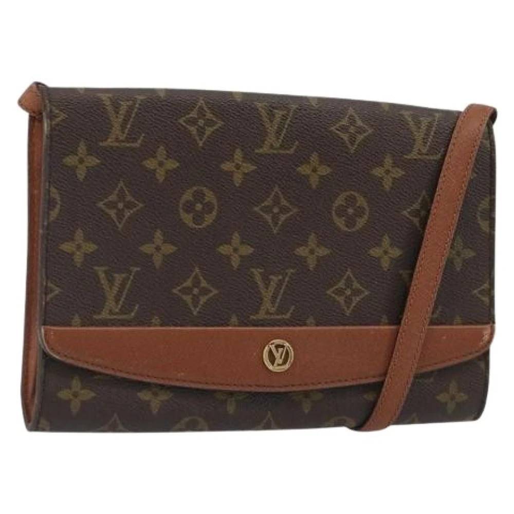 Louis Vuitton Vintage Pre-owned Monogram Canvas Skuldertaske - Vintage - Dame - Brun - ONE SIZE - Uld