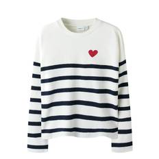 NAME IT Nkfline Ls Knit Ps Noos |Vit |122-128