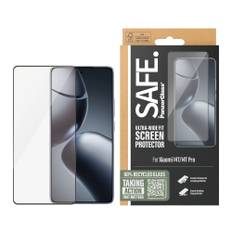 Xiaomi Redmi 14T / 14T Pro Safe By PanzerGlass® Ultra-Wide Fit Skærmbeskyttelsesglas - Case Friendly - Gold Strength - Gennemsigtig / Sort Kant