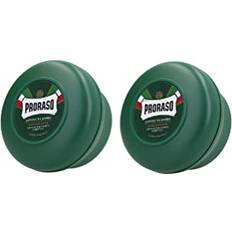2 st. grön raktvål Proraso i rund kruka Shaving Soap 150 ml vardera = 300 ml