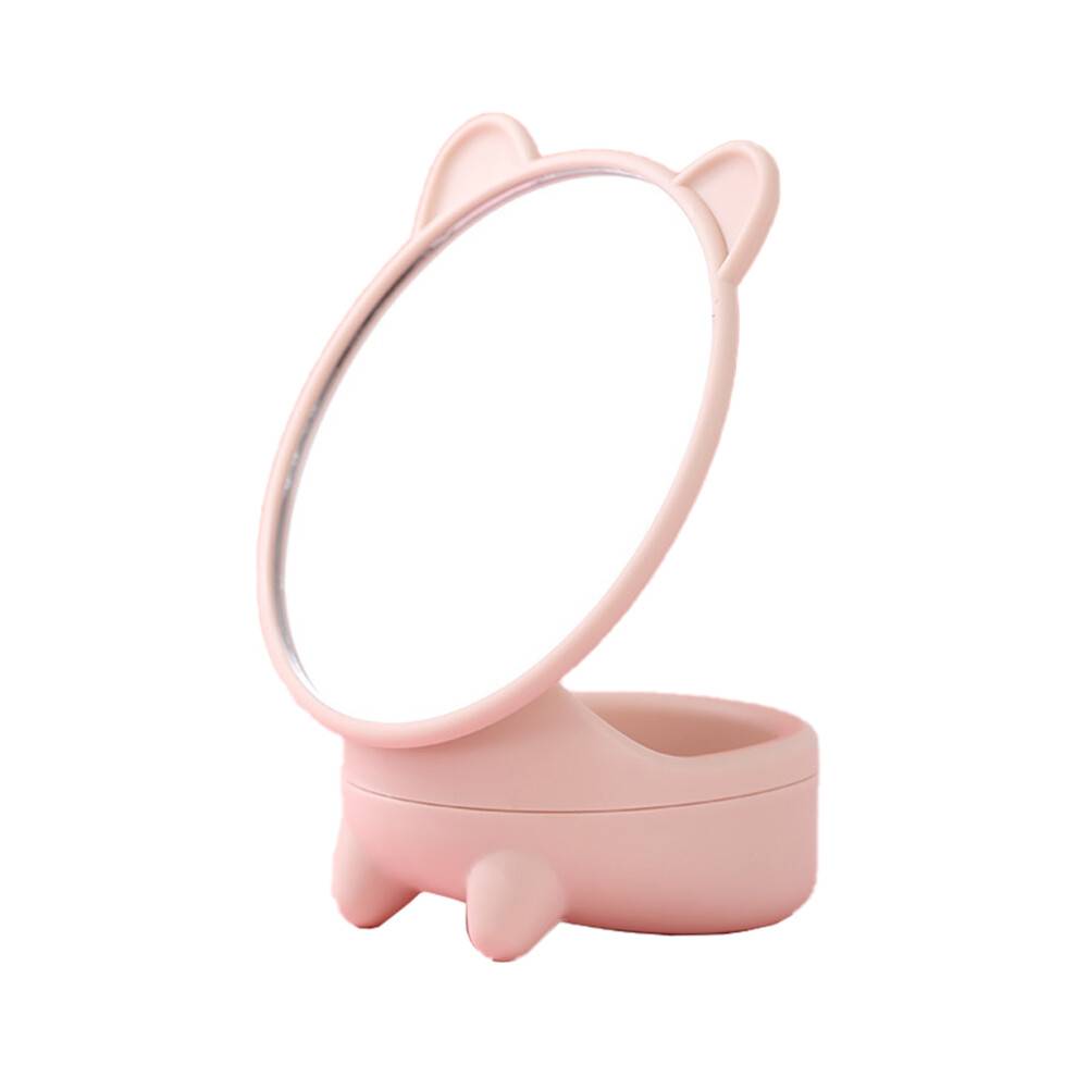 Makeupspejl med kreativt aftageligt og drejeligt design, genopladeligt blomsterformet makeupspejl til kontor, hjem og rejser