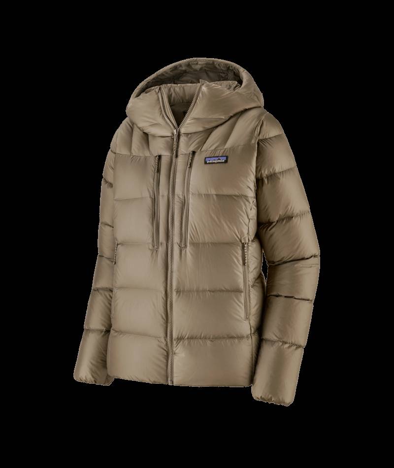 Patagonia Fitz Roy Down Hoody, Womens - Wing Grey.
