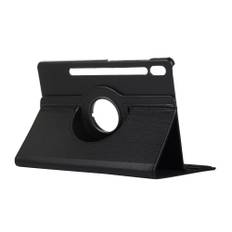 Samsung Galaxy Tab S7 FE - Læder cover 360 grader roterbar - Sort