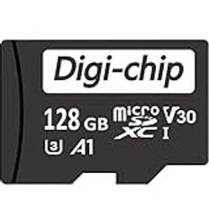 Digi-Chip 128 GB Micro SD-minneskort för Samsung Galaxy a15, Samsung a25 mobiltelefoner klass 10 UHS-1 MicroSD