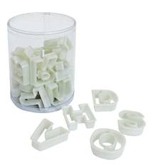 Utstickare, plast bokstäver 26-del