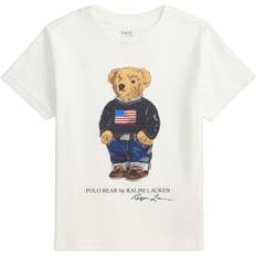 Polo Ralph Lauren Polo Bear Cotton Jersey Tee Str 4 År - White Core Bear Kortærmede T-shirts hos Magasin