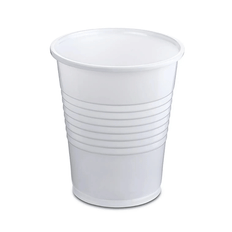 Vit plastmugg 3000x - 0,2 L