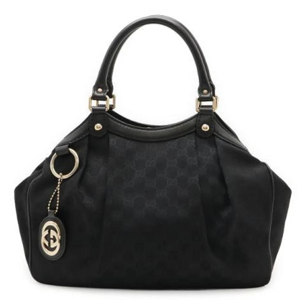 Gucci Vintage - Pre-owned Sukey GG Canvas Tote Bag Vintage - Dam - ONE Size - Läder