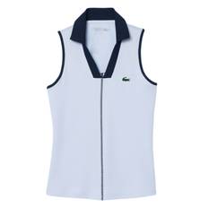 Lacoste Ultra-Dry Sleeveless Polo Shirt Women Light Blue - Lyseblå - M