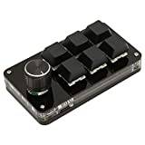 USB mini, 6 tangenter, speltangentbord med knapp, gör-det-själv programmerbart tangentbord, RGB-bakgrundsbelysning, OSU, speltangentbord för gaming