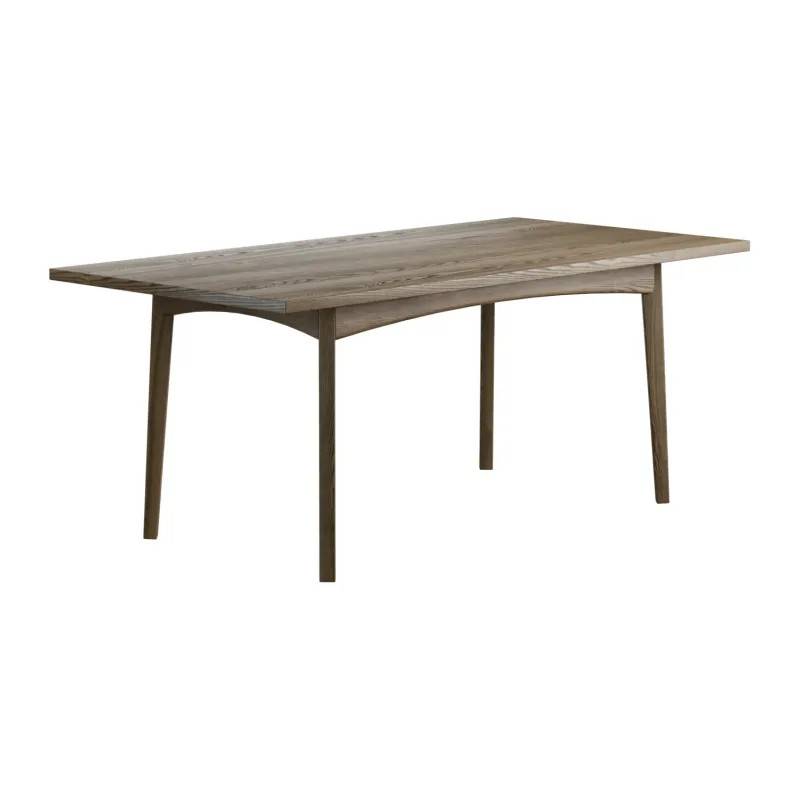Kristensen & Kristensen - Klassi Rektangulärt Matbord (260x100 cm, Rundade ben, Ek, Edge 3 – Pisa)