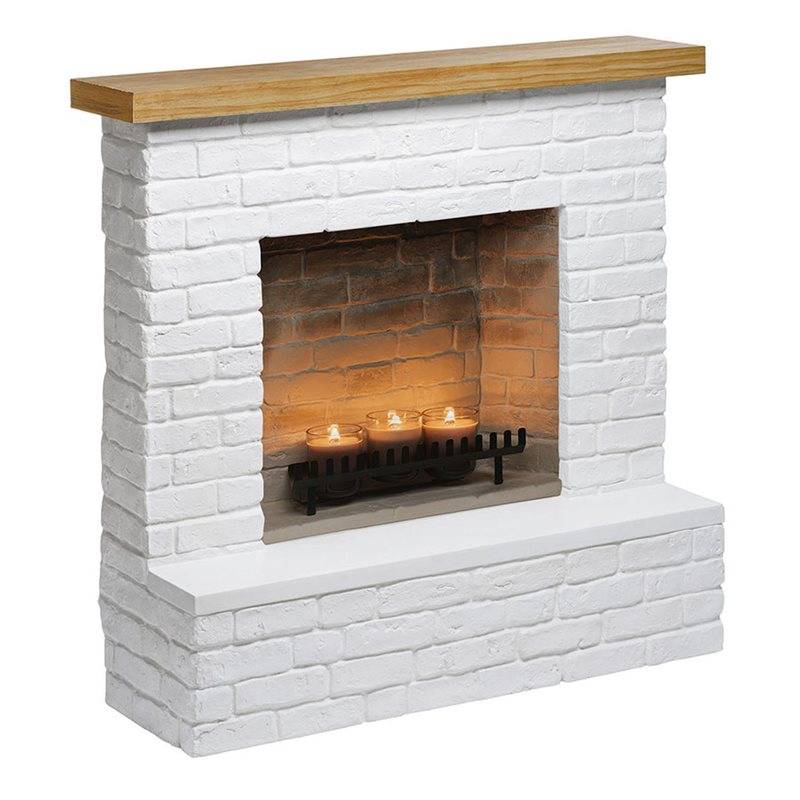 Elkamin Tagu Rolf Ljus Eldstad ZenFlame Ren vit - Vit