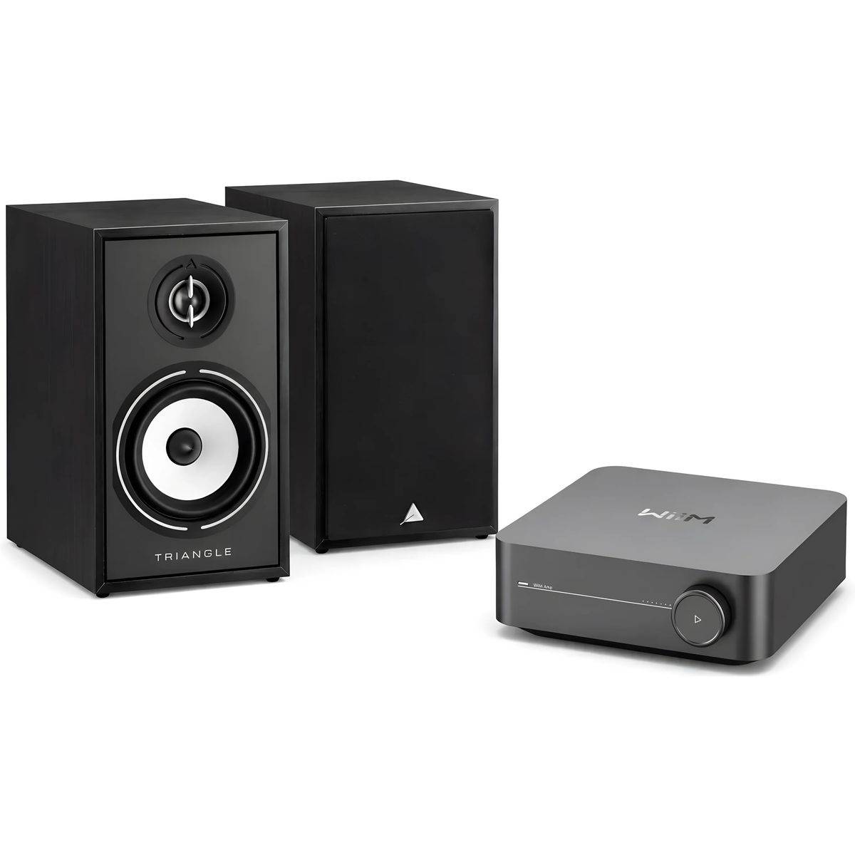 WiiM + Triangle Borea BR02 sort + AMP space grå.