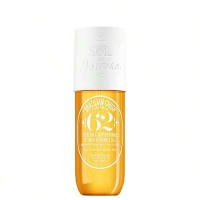 Brazilian Crush Cheirosa 62 Perfume Mist 240 ml – Body Mist, Long-Lasting, For Women, Pistachio, Golden, Suitable For Post-Shower