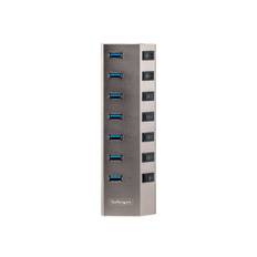 StarTech.com 7-Port Self-Powered USB-C Hub with Individual On/Off Switches, USB 3.0 5Gbps Expansion Hub w/Power Supply, Desktop/Laptop USB-C to USB-A Hub, 7x BC 1.2 (1.5A)