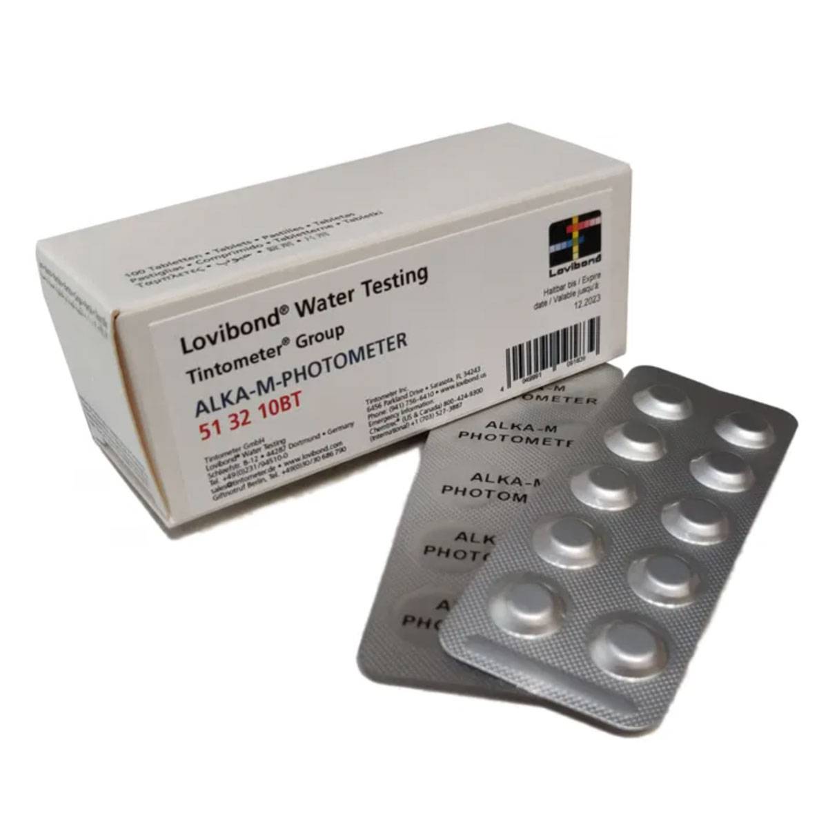 Alka M test tabletter til digital tester - 1 ark med 10 stk.
