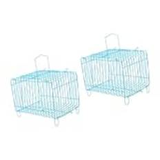 POPETPOP 2St Papegojabur Fågelbur Conurebur Undulatbur Fågelbärare Papegojbur Husdjur Fågelburar För Fåglar Parakitbur Fågel Bärbar Resebur Husdjur Fågel Resebur