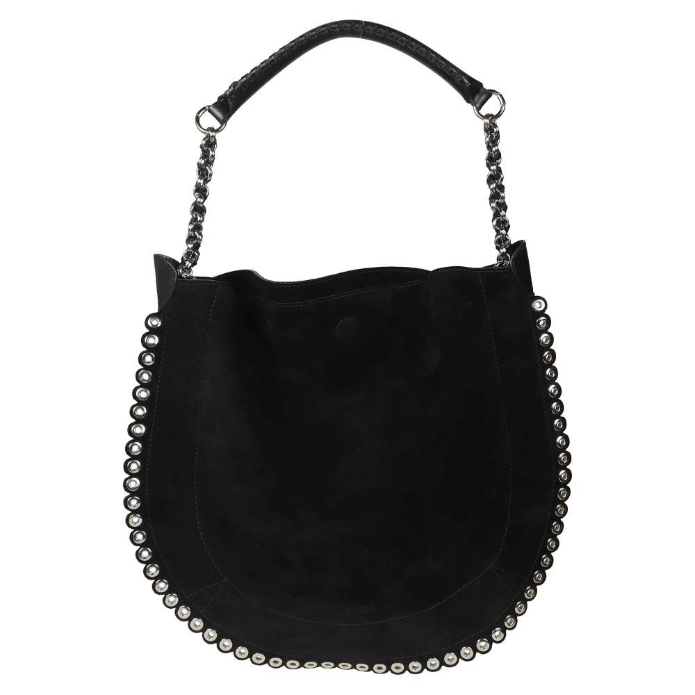 Isabel Marant Oskan Hobo Soft skuldertaske - Tasker - Dame - Sort - ONE SIZE - Uld