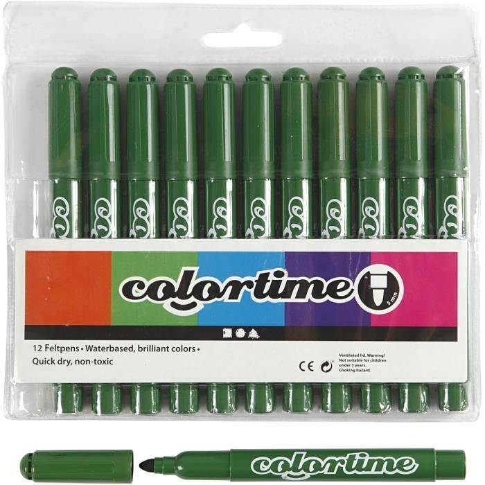 Water-based markers in beautiful, high-coverage colors. Dries quickly. Ventilated caps. Ref 37359
