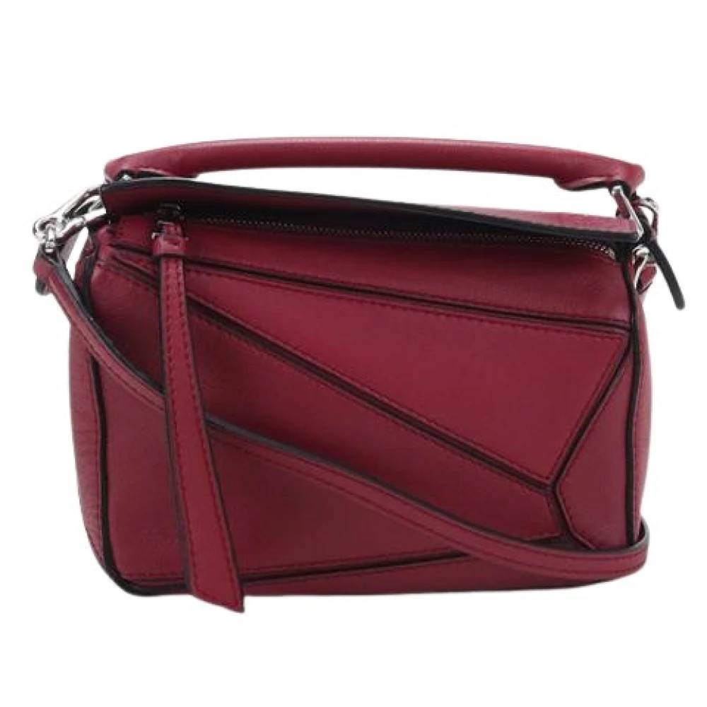 Loewe Pre-owned Pre-owned Mini Taske - Vintage - Dame - Rød - ONE SIZE - Læder