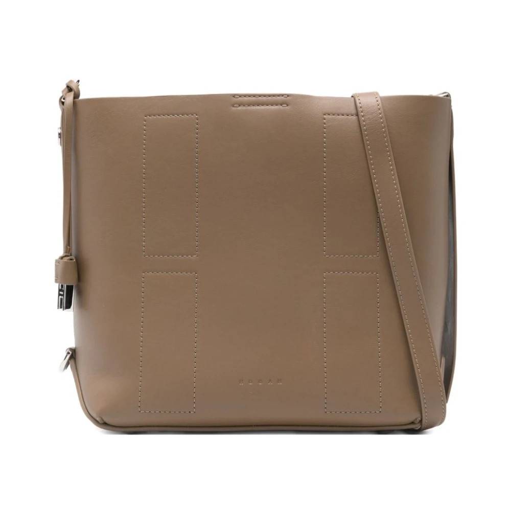 Hogan Lille læder hobo taske - Tasker - Dame - Brun - ONE SIZE - Læder