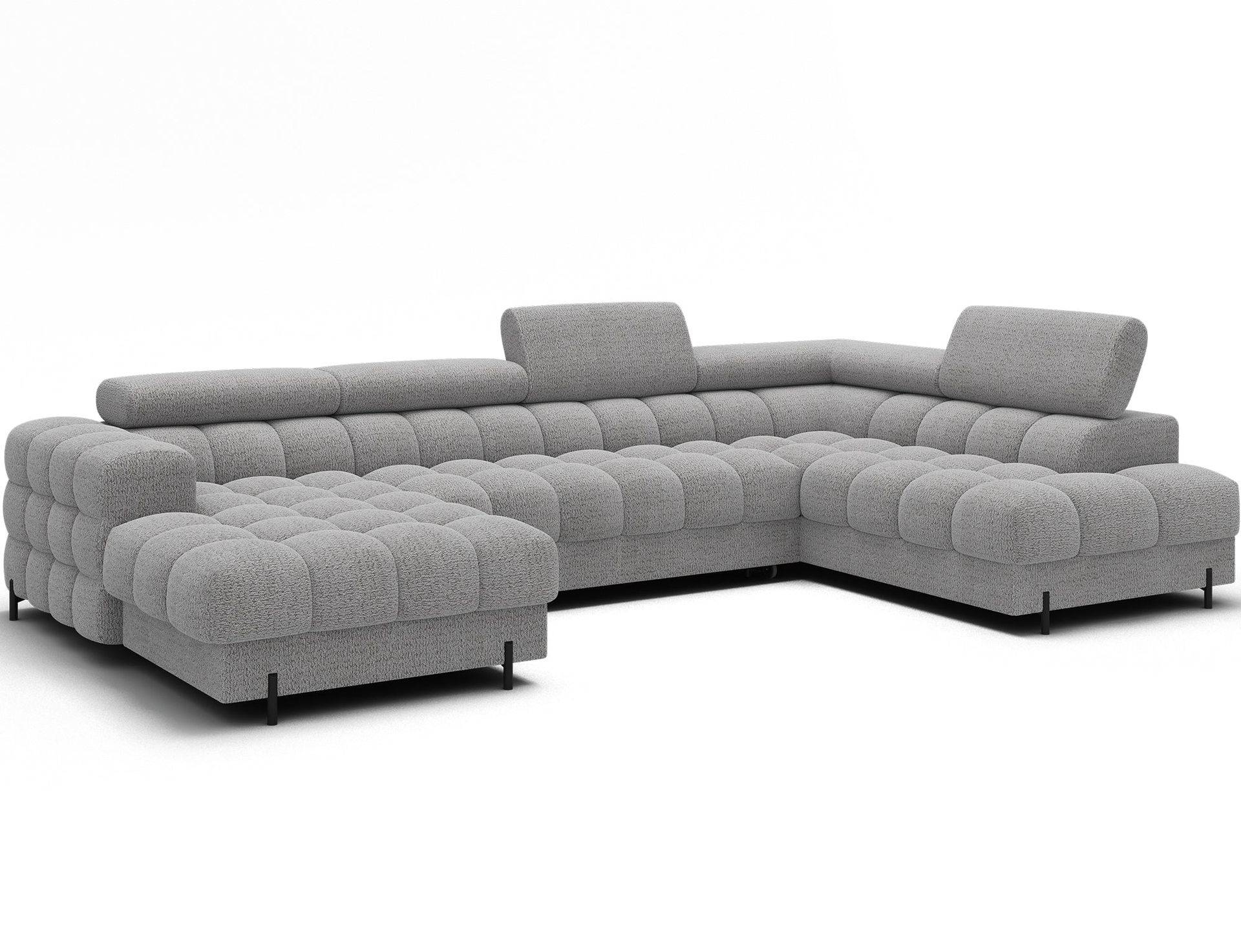 Feraria 6-personers boblende sovesofa med divan og chaiselong, opbevaring, højrePellerito 03