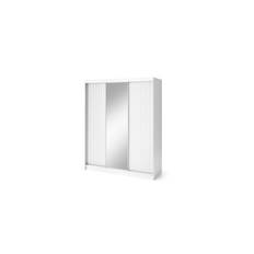 Biancco Garderob med Spegel 120x220 cm - Vit & garderobssystem