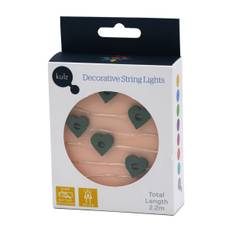 Kulz Deco lyskæde 20 LED, grønt hjerte ➞ På lager - klar til levering og afhentning