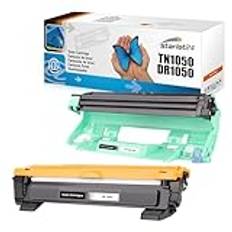 Starlet24 1x TN1050 toner 1x DR1050 trumma kompatibel med Brother TN-1050 DR1050 för MFC-1910W DCP-1612W DCP-1510 DCP-1610W HL-1210W