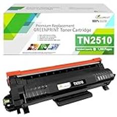 TN-2510 TN2510 kompatibel tonerpatron standardkapacitet 1 200 sidor svart för Brother MFC-L2800DW L2827DWXL L2835DW L2860DWE HL-L2400DW L2445DW DCP-L2660DW L2620DW L2627DWXL L2665DW skrivare