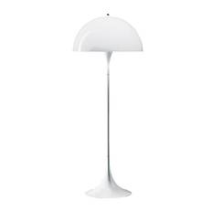 Panthella Gulvlampe - Hvid opalt akryl