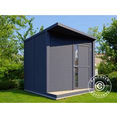 Redskabsskur Redskabsrum Haveskur i træ, Bertilo Concept, 2,34x2,97x2,27m, Antracit