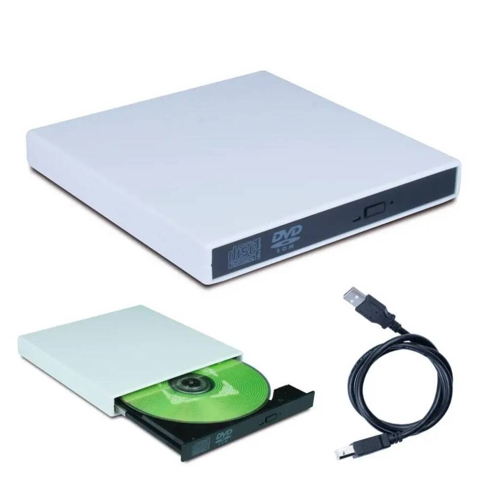 USB 2.0 Ekstern CD DVD-drev Bærbar Ultra Speed