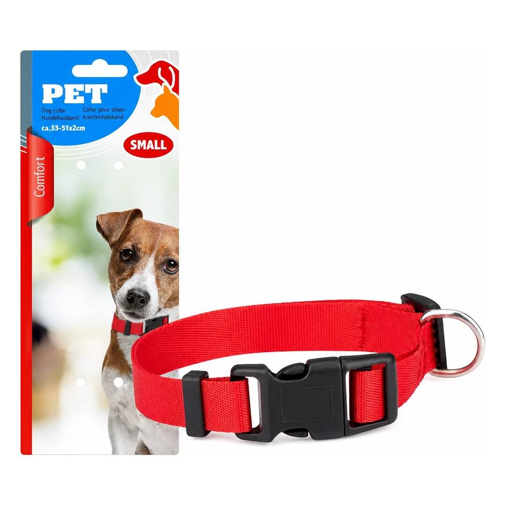 Hundhalsband Small 28 cm, Röd