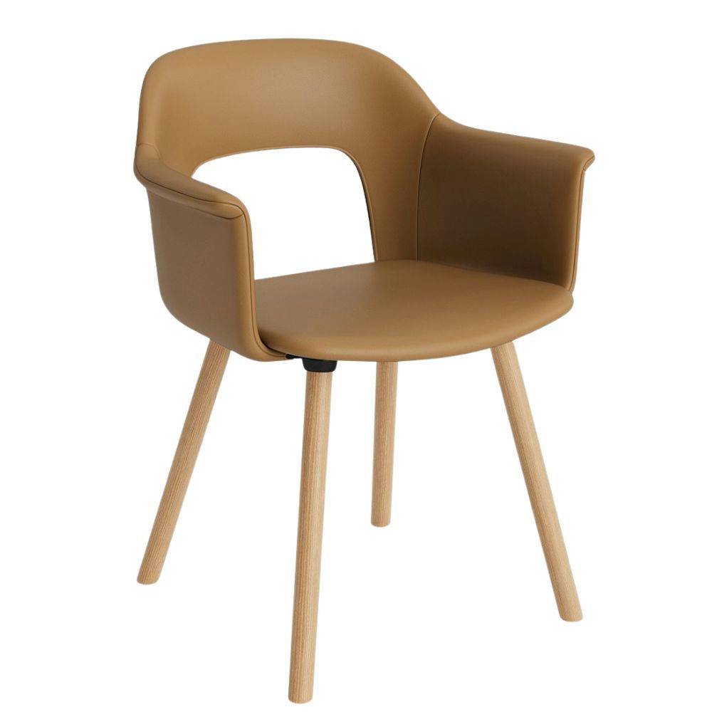 HAY Layout Armchair 224 Upholstery (WB Lacquered Oak) Spidsstolsstol Vanir 733