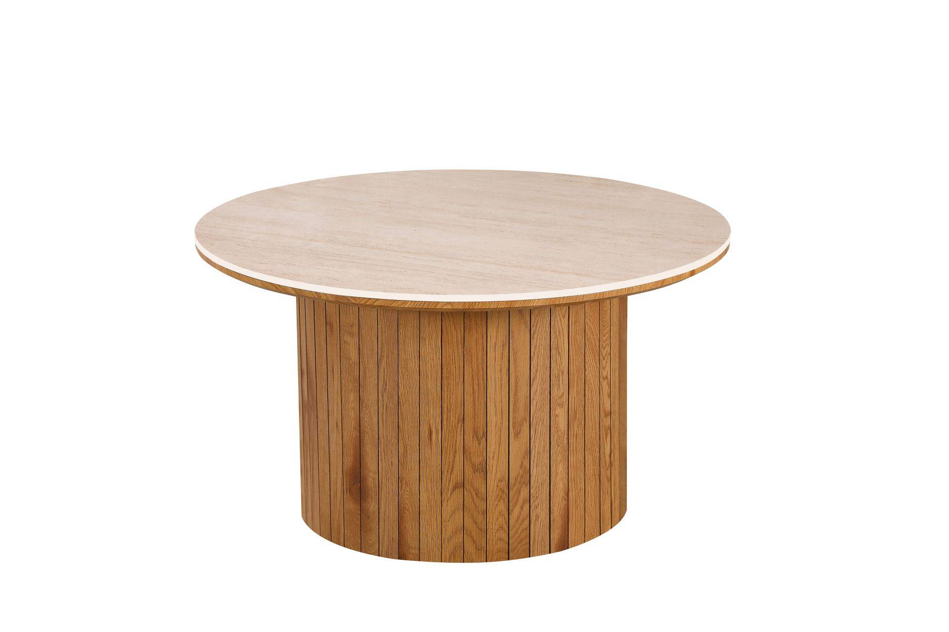 Arvo Soffbord Rund 80c m - Ek Brun Bark