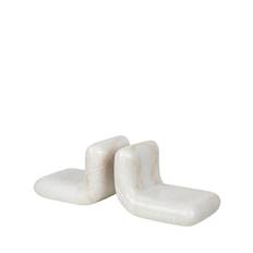 Tom Dixon - Stone Bookends 2 pcs. Skulptur White