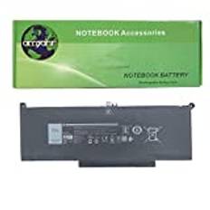 amsahr 7,6 V 60 W 7500 mAh ersättningsbatteri för Dell F3YGT/N002L7380-D2606FCN/Latitud 7280