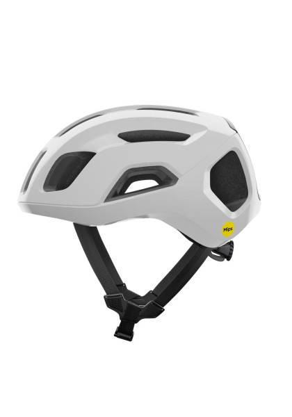 POC Ventral Air MIPS cykelhjälm hydrogen white/uranium black - Hjälmstorlek 56-61 cm - Hvid,Sort