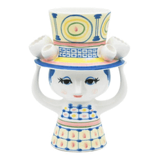 Bjørn Wiinblad lady with hat vase 20,5 cm.