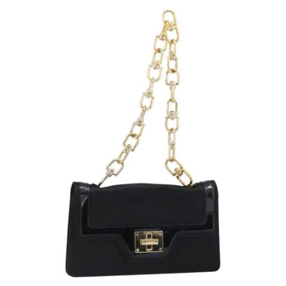 Givenchy Pre-owned Pre-owned Satin Skuldertaske - Vintage - Dame - Sort - ONE SIZE - Uld