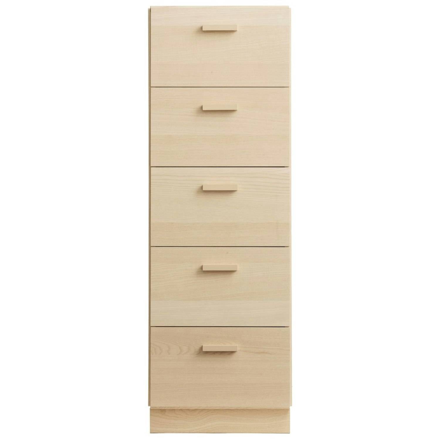 String Stringhylla Relief Byrå Hög Med Sockel Ask - Byråer Mdf Ask - 390072-390087